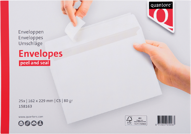 ENVELOP QUANTORE BANK C5 162X229 80GR