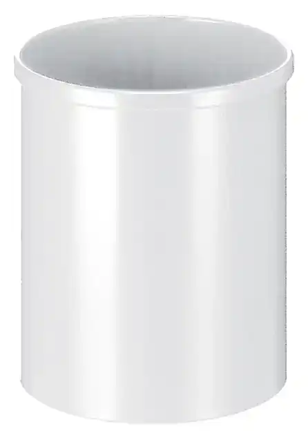PAPIERBAK ROND 15LTR GRIJSWIT