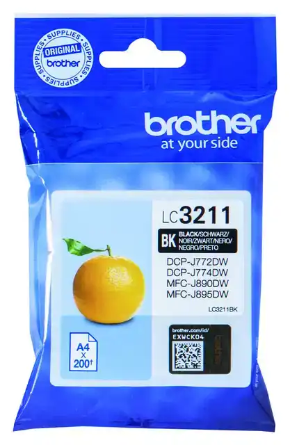 INKTCARTRIDGE BROTHER LC-3211BK ZWART