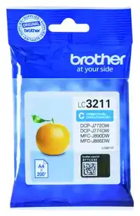 INKTCARTRIDGE BROTHER LC-3211C BLAUW