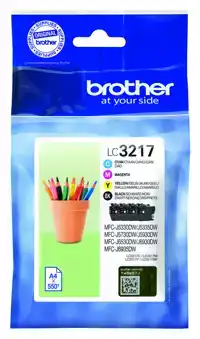 INKTCARTRIDGE BROTHER LC-3217 ZWART + 3