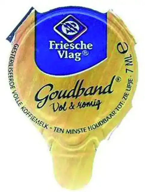 KOFFIEMELK FRIESCHE VLAG GOUDBAND CUPS