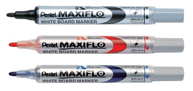 WHITEBOARDMARKER PENTEL MWL5S 1MM ZWART