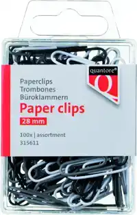 PAPERCLIP QUANTORE 28MM ASSORTI