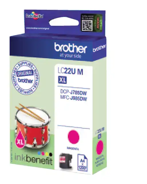 INKTCARTRIDGE BROTHER LC-22UM ROOD