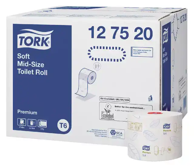 TOILETPAPIER TORK T6 PREMIUM 2LAAGS 90M
