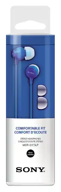 OORTELEFOON SONY EX15LP BASIC BLAUW