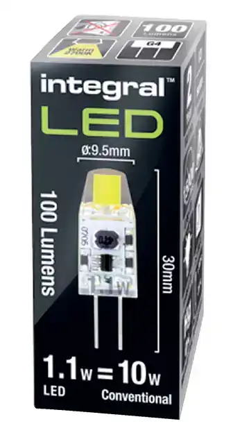 LEDLAMP INTEGRAL GU4 2700K WARM WIT