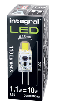 LEDLAMP INTEGRAL GU4 4000K KOEL WIT 1W