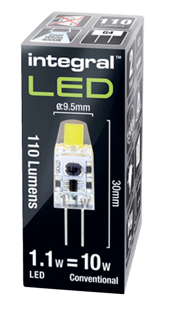 LEDLAMP INTEGRAL GU4 4000K KOEL WIT 1W