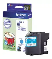 INKTCARTRIDGE BROTHER LC-22UC BLAUW