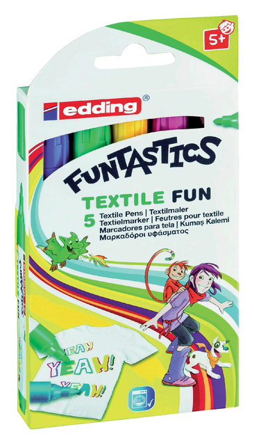 VILTSTIFT EDDING 17 TEXTIEL FUN ROND