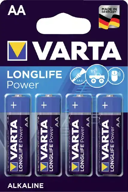 BATTERIJ VARTA LONGLIFE POWER 4XAA