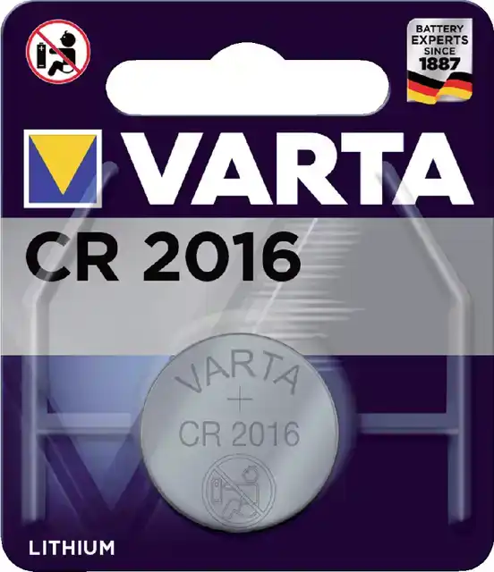 BATTERIJ VARTA CR2016 LITHIUM