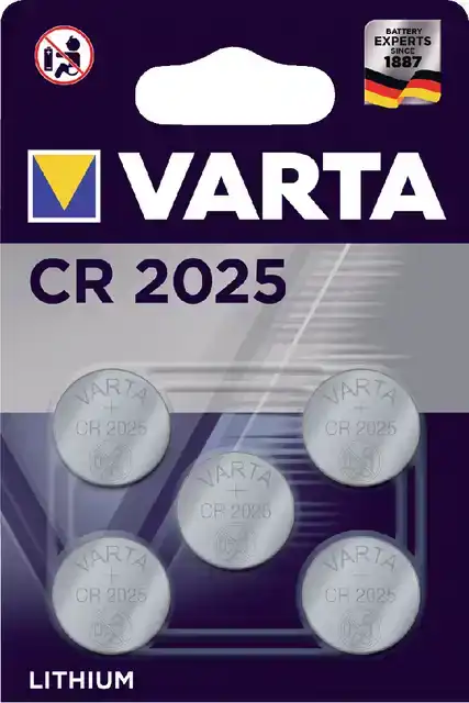BATTERIJ VARTA CR2025 3V LITHIUM