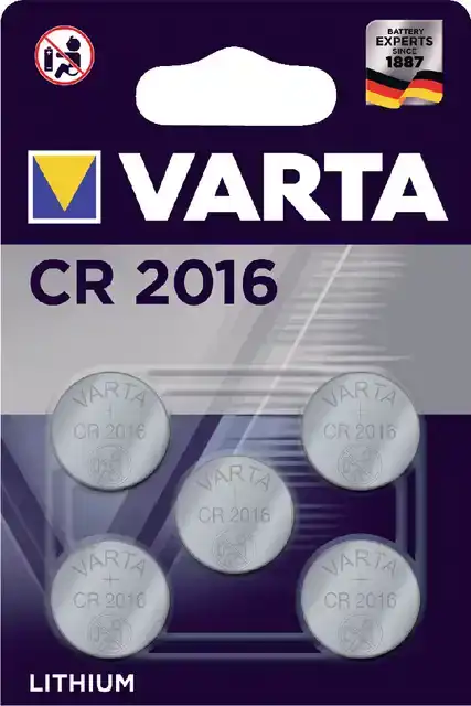 BATTERIJ VARTA CR2016 3V LITHIUM