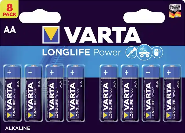 BATTERIJ VARTA LONGLIFE POWER 8XAA