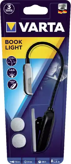 ZAKLAMP VARTA LED BOOK MET 2X CR2032