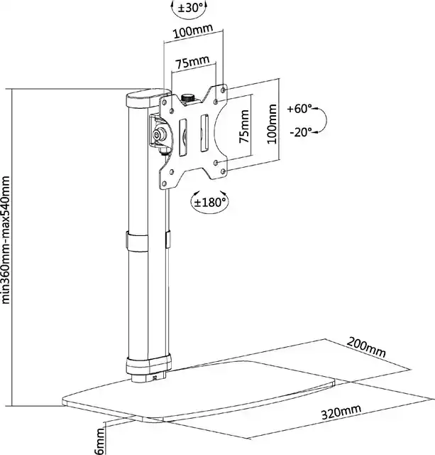 MONITORSTANDAARD NEOMOUNTS D890 10 32