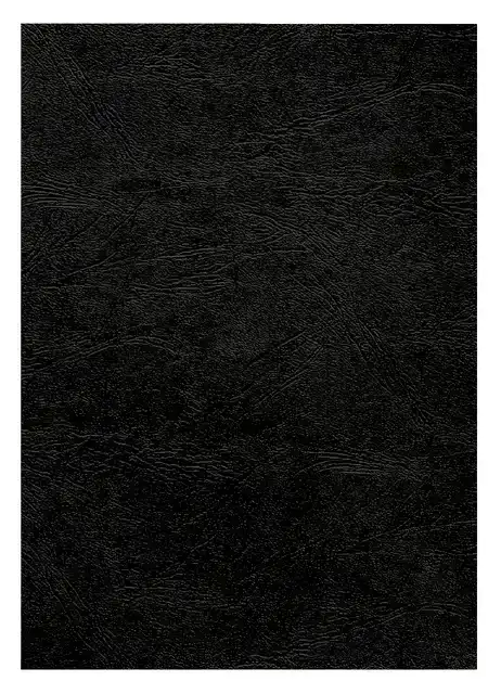VOORBLAD FELLOWES A4 LEDERLOOK ZWART