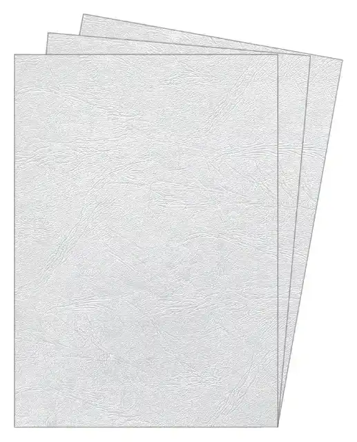 VOORBLAD FELLOWES A4 LEDERLOOK WIT