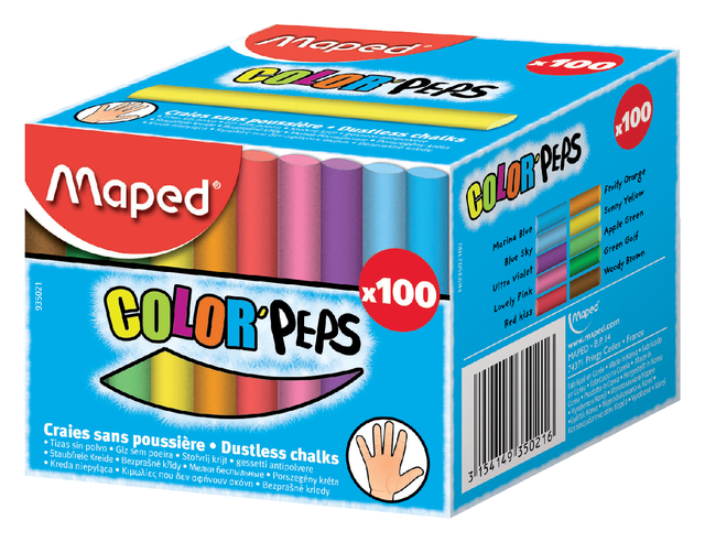 SCHOOLBORDKRIJT MAPED COLOR'PEPS SET