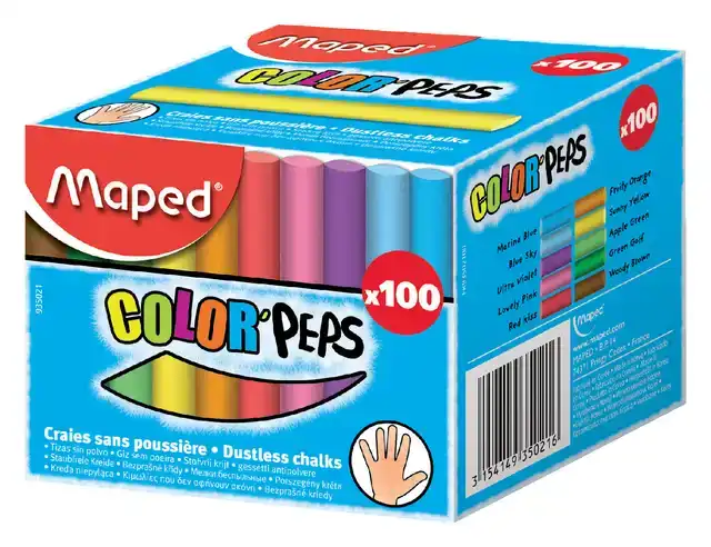 SCHOOLBORDKRIJT MAPED COLOR'PEPS SET