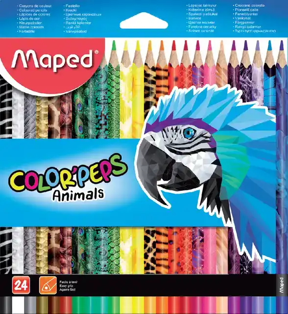 KLEURPOTLOOD MAPED COLORPEPS ANIMALS 24