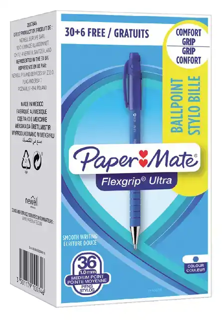 BALPEN PAPERMATE FLEXGRIP ULTRA M BLAUW