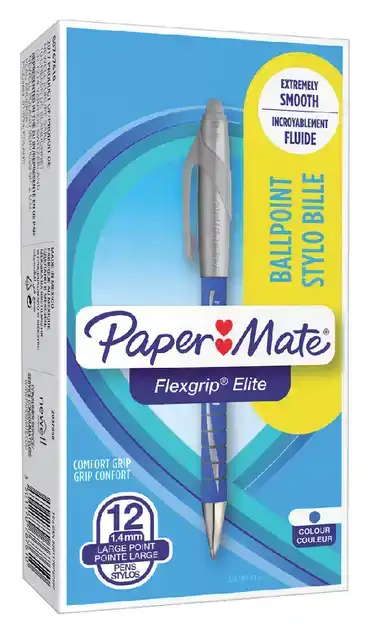 BALPEN PAPERMATE FLEXGRIP ELITE B BLAUW