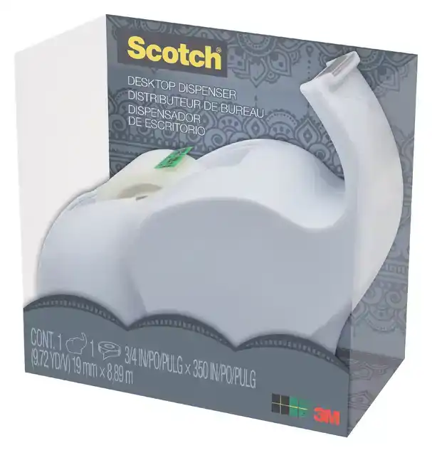 PLAKBANDHOUDER SCOTCH C43 OLIFANT WIT +