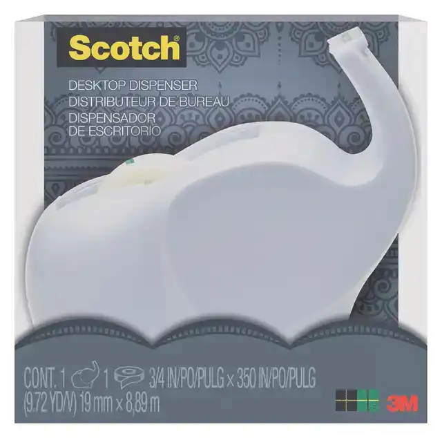 PLAKBANDHOUDER SCOTCH C43 OLIFANT WIT +