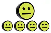 MAGNEET SMILEY 35MM GEEL 5 STUKS