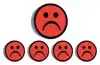 MAGNEET SMILEY 35MM ROOD 5 STUKS