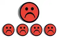 MAGNEET SMILEY 35MM ROOD 5 STUKS