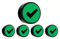 MAGNEET CHECK 35MM GROEN 5 STUKS