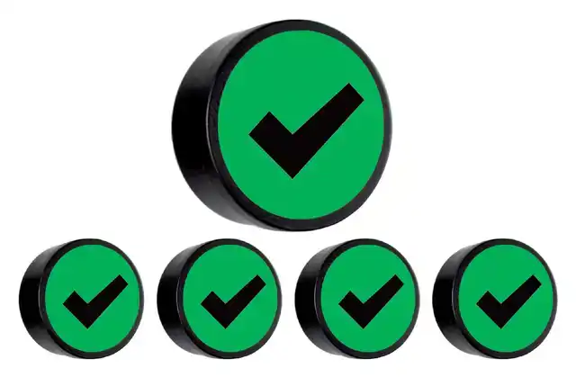 MAGNEET CHECK 35MM GROEN 5 STUKS