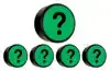MAGNEET VRAAGTEKEN 35MM GROEN 5 STUKS