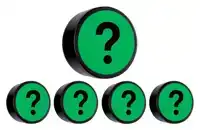 MAGNEET VRAAGTEKEN 35MM GROEN 5 STUKS