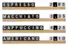 LETTERPLANK SECURIT TEAK LETTERS TABLE CHALCKBOARD
