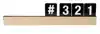 LETTERPLANK SECURIT TEAK LETTERS TABLE CHALCKBOARD