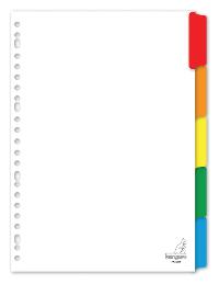 TABBLAD KANGARO 23R PK405M 5 DELIG WIT