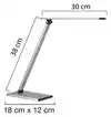BUREAULAMP UNILUX TERRA LED GRIJS