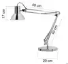 BUREAULAMP UNILUX SUCCESS LED CHROOM