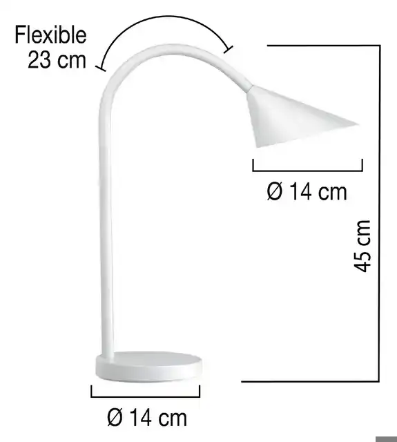 BUREAULAMP UNILUX SOL LED WIT