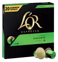 KOFFIECUPS L'OR ESPRESSO LUNGO ELEGANTE