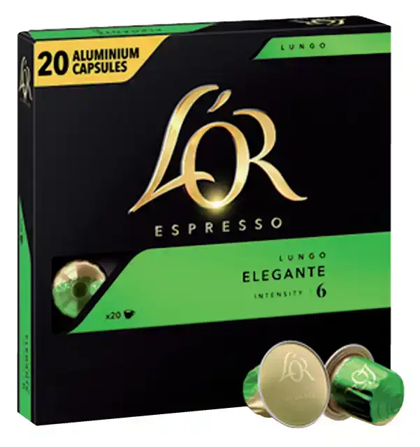 KOFFIECUPS L'OR ESPRESSO LUNGO ELEGANTE