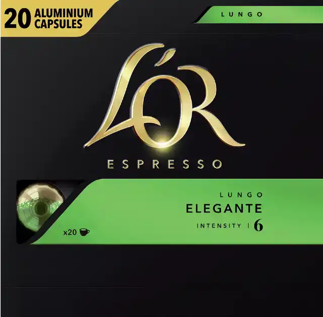 KOFFIECUPS L'OR ESPRESSO LUNGO ELEGANTE