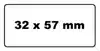 LABEL ETIKET QUANTORE 11354 57MMX32MM