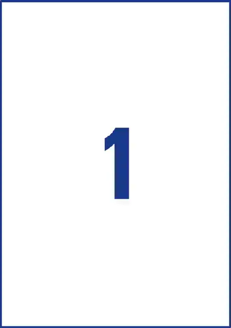 ETIKET AZ 3478 210X297MM A4 WIT